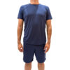 HL621-P-Marinho_1 Pijama Adulto Manga Curta e Shorts Masculino Hot Love