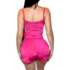 HL637-P-Pink_2 Pijama Feminino Curto com Short e Regata Cropped Gato Meow Hot Love