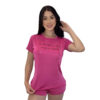 Pijama Feminino com Shorts e Camiseta de Manga Curta Se Dormir Já É Bom Imagine Comigo Hot Love