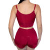 HL655-G-Vermelho_2 Pijama Feminino com Shorts e Cropped Curto Koala Sonolento Hot Love