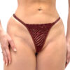 HL686-U-Marsala_1 Calcinha Fio Dental Rendada com Pingente Me Fode Hot Love