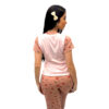 HL715-P-Pink_2 Pijama Suede com Camisa Lisa e Calça Estampada Hot Love