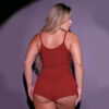 HL738-G-Marsala_3 Pijama com Regata e Shorts Canelados Hot Love