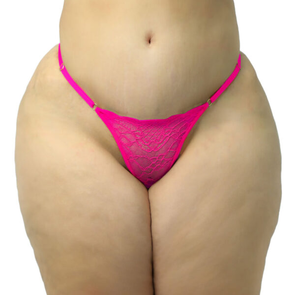 HL765-U-Pink_1 Calcinha Rendada Personalizada Plus Size Apaga Meu Fogo Hot Love