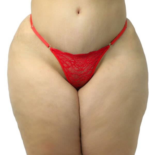 HL765-U-Vermelho_1 Calcinha Rendada Personalizada Plus Size Apaga Meu Fogo Hot Love