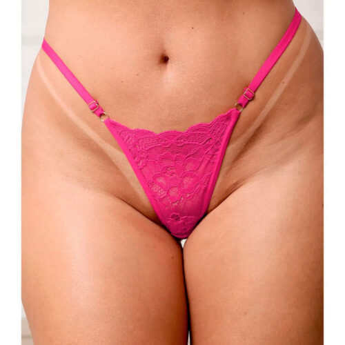 HL766-U-Pink_1 Calcinha Rendada Personalizada Fode Gostoso Hot Love