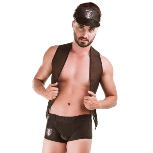 Policial Bandido Fantasia Masculina Hot Flowers