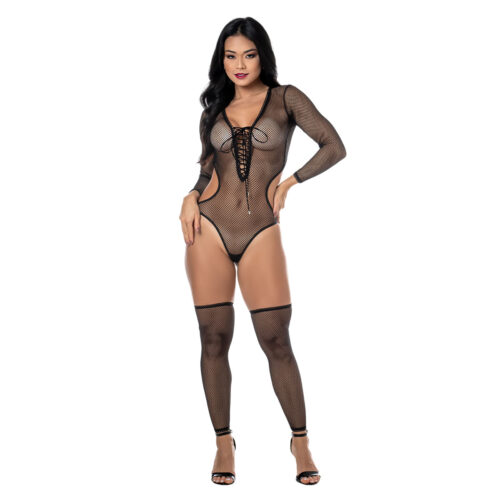 HNC015-U-Preto_1 Body Dominatrix Linha Sado Hot Flowers