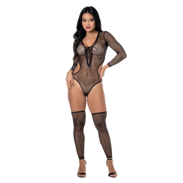 HNC015-U-Preto_1 Body Dominatrix Linha Sado Hot Flowers