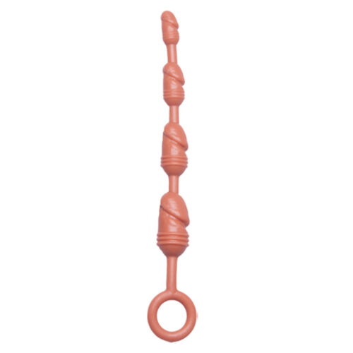 Plug Anal e Vaginal em Silicone Antialérgico Linha Desejo 17,2 cm x 2 cm Hot Flowers