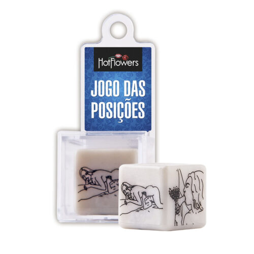 HZ315B_1 Jogo das Posições Dado Erótico Hot Flowers