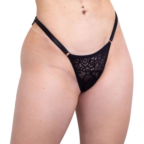 Calcinha Fio Rendada com Ajuste Lateral Hot Love