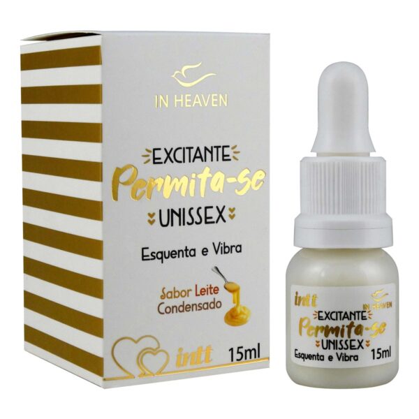 IH13_1 Permita-se Gel Excitante Unissex Esquenta e Vibra 15ml Intt