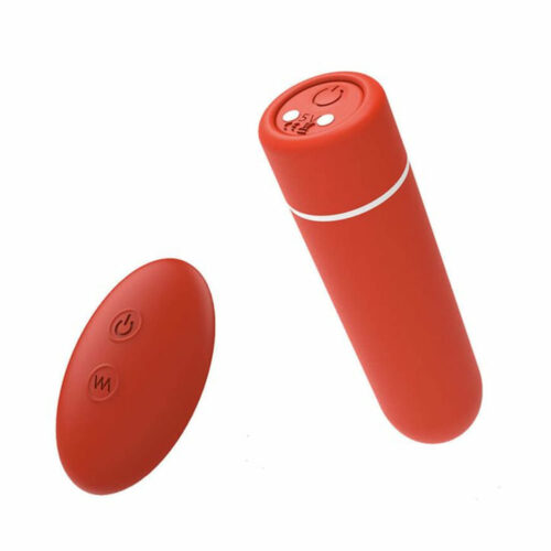 IM0162-Vermelho_2 Luxury Control Me Vibrador Bullet com 9 Modos de Vibração Intt
