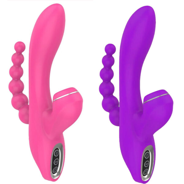 Abel Vibrador com Tripla Estimulação com 7 Modos de Vibração e 2 de Sucção Intt