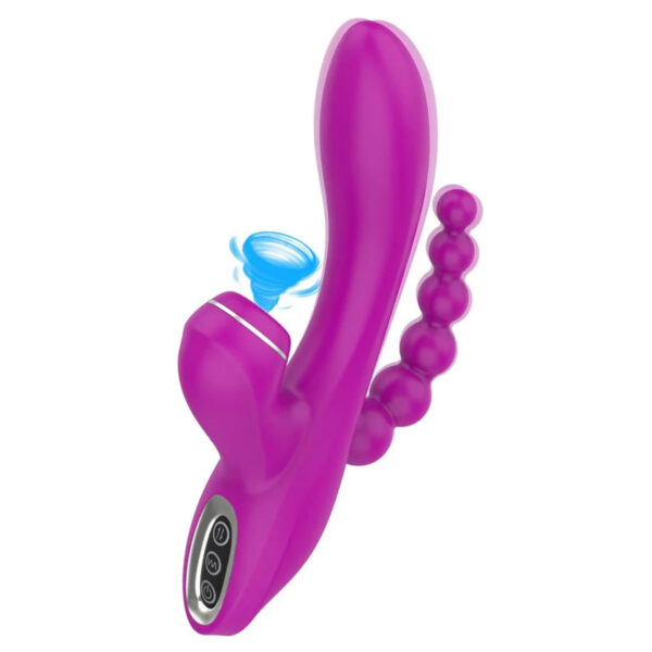 Abel Vibrador com Tripla Estimulação com 7 Modos de Vibração e 2 de Sucção Intt