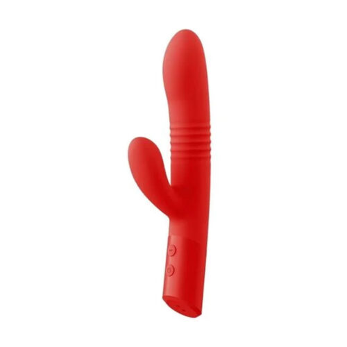IM0441-Vermelho_1 Êxtase Colors Vibrador Vai e Vem Linha Intt Luxury 10 Modos de Vibração