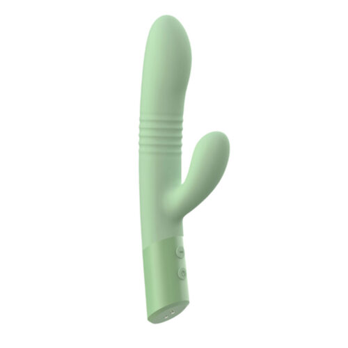 IM0443-Verde_1 Êxtase Colors Vibrador Vai e Vem Linha Intt Wellness 10 Modos de Vibração