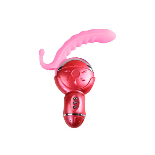 IMP007-Vermelho-com-Rosa_1 Rolling Fun II Simulador de Sexo Oral com 6 Velocidades e 12 Intensidades Sexy Fantasy