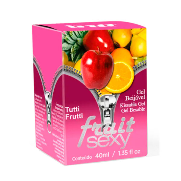 IN0125_2 Fruit Sexy Gel Beijável Sabor Tutty Frutty 40ml Intt