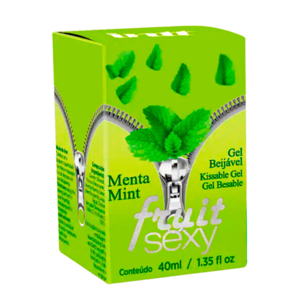 IN0130_2 Fruit Sexy Gel Beijável Sabor Menta 40ml Intt