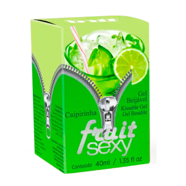 IN0131_2 Fruit Sexy Gel Beijável Sabor Caipirinha 40ml Intt