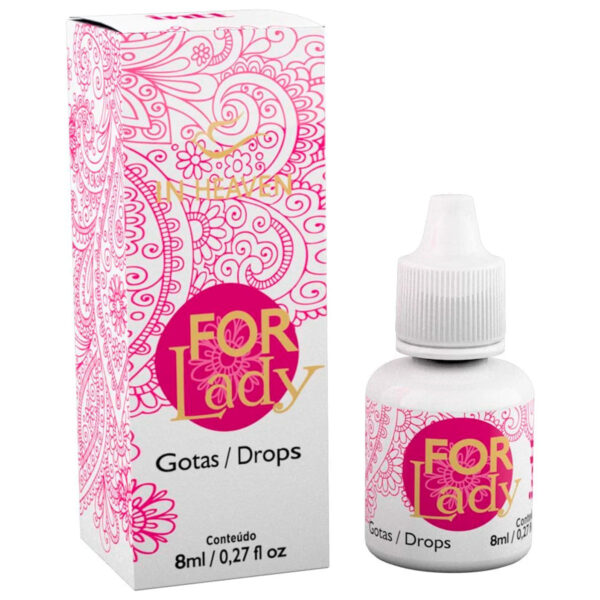 For Lady Excitante Feminino em Gotas Linha Erótica para Evangélicos 8ml Intt