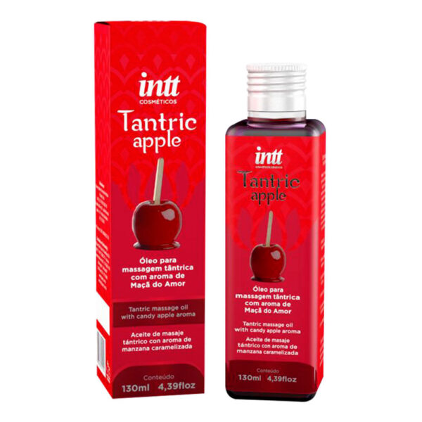 IN0477_1 Tantric Apple Óleo para Massagem Tântrica Aroma Maçã do Amor 130ml Intt
