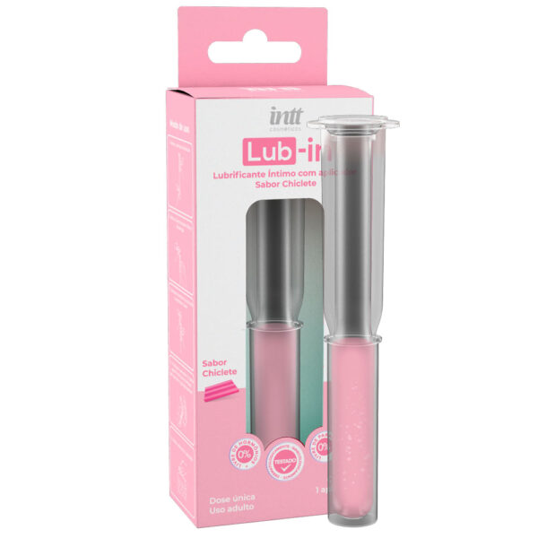 IN0517-Chiclete_1 Lub-in Lubrificante Íntimo com Aplicador 5g Intt Wellness