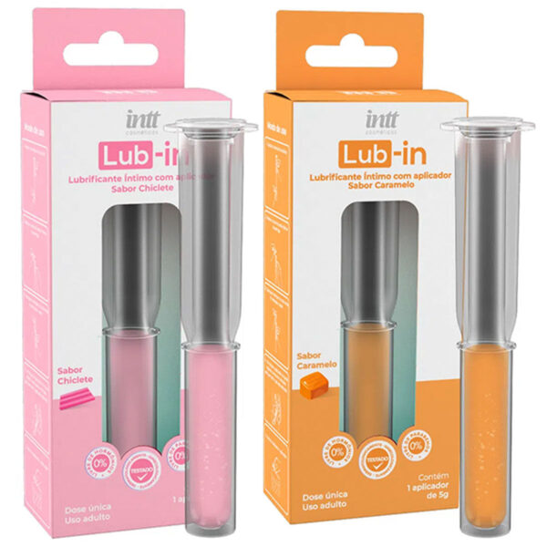 IN0517-Chiclete_2 Lub-in Lubrificante Íntimo com Aplicador 5g Intt Wellness