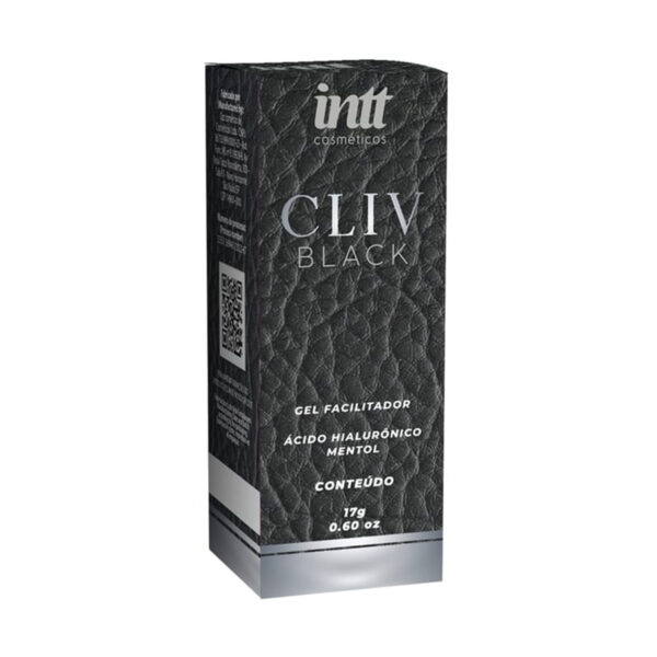 IN0569_2 Cliv Black Gel Facilitador Anal com Ácido Hialurônico e Mentol 17g Intt
