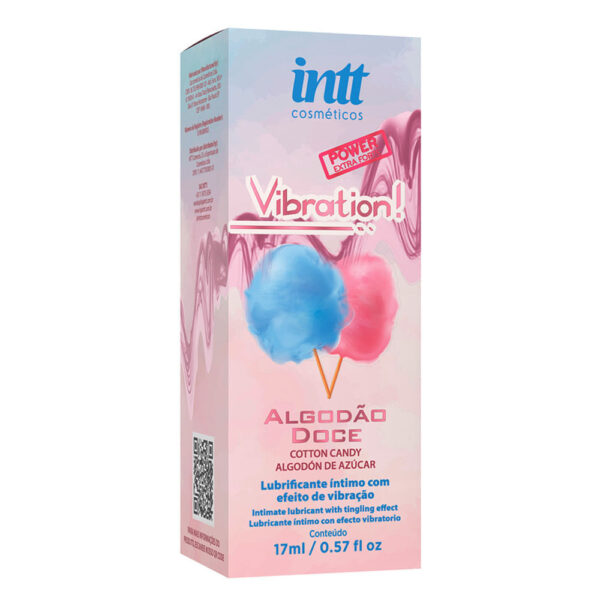 Vibration Gel Excitante que Vibra Power Sabor Algodão Doce 17ml Intt