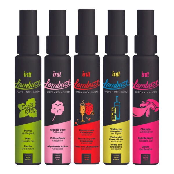 Lambuze Gel Beijável Hot Para Massagem 55ml Intt