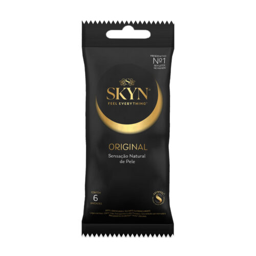 ISKYNC6_1 Skyn Sinta Tudo Original Preservativo Lubrificado sem Látex com 6 unidades Blowtex