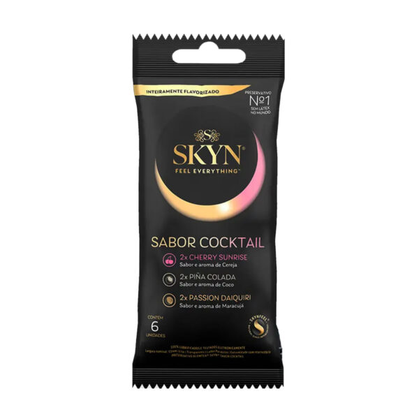 Skyn Sinta Tudo Cocktail Preservativo Aromatizado com 6 unidades Blowtex