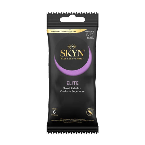 ISKYNELITE6_1 Skyn Elite Ultrafino e Ultrasensive Preservativo Lubrificado com 6 unidades Blowtex