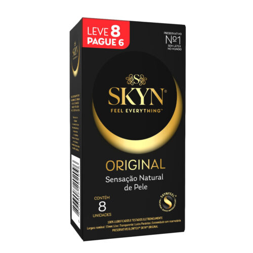 ISKYNL8P6_1 Skyn Original Preservativo Lubrificado sem Látex com Leve 8 Pague 6 unidades Blowtex