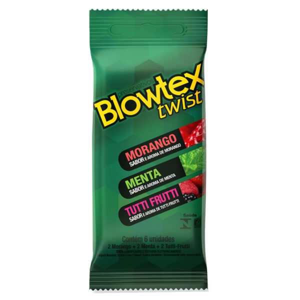ISTWISTC6_1 Preservativos Twist Mix de Sabores com 6 unidades Blowtex