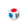 JK-01_3 Jogo de Dado & Raspadinha Kama Sutra Hetero Reutilizável da Diversão em Cubo