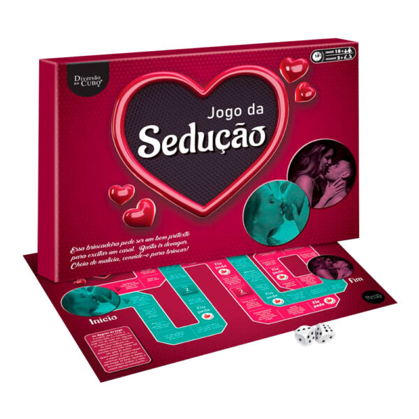 JS-01_1 Jogo Tabuleiro Sedução com Dados Diversão ao Cubo