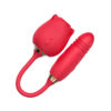 K7633-Vermelho Sophie Vibrador Vermelho Formato de Rosa com 7 Modos de Vibração, Vai e Vem e Pulsação Sexy Import