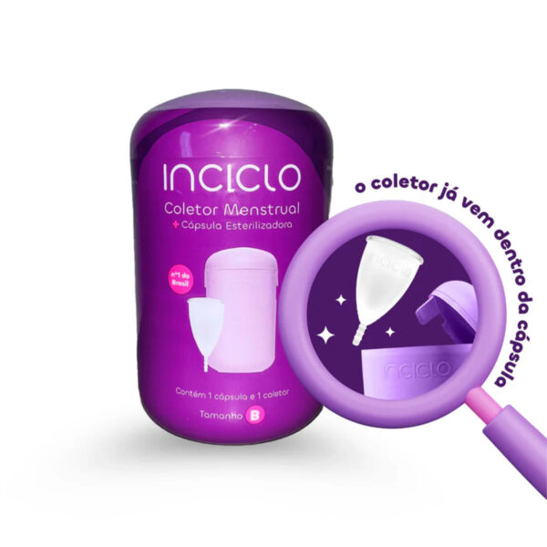 KAC002_1 Kit Coletor Menstrual e Cápsula Esterilizadora Modelo A ou B Inciclo