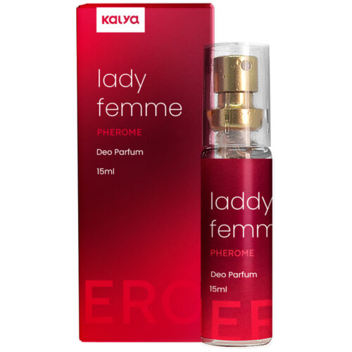 KAL039_1 Perfume com Feromônio Feminino Lady Femme 15ml Kalya