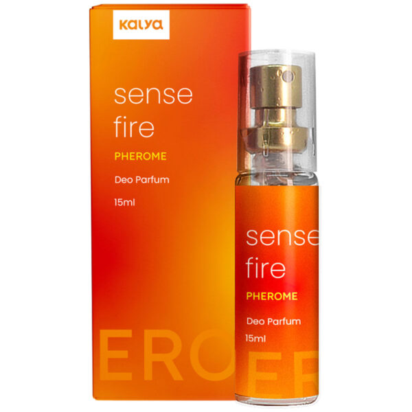 KAL062_1 Sense Fire Pherome Perfume Feminino com Estimulador de Feromônio 15ml Kalya