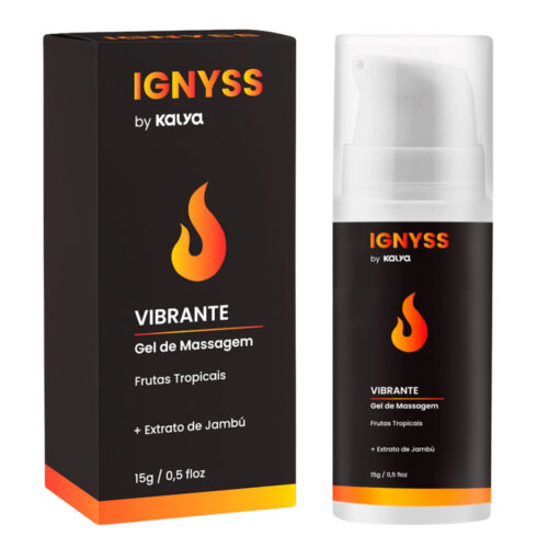 KAL469_1 Ignyss Gel para Massagem Vibrante com Extrato de Frutas Tropicais e Jambu 15g Kalya