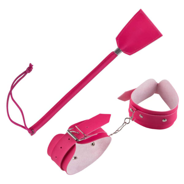 KCSR02-Rosa_1 Kit Sensual Algema e Chibata Brasil Fetiche