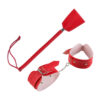 KCSV03-Vermelho_1 Kit Sensual Algema e Chibata Brasil Fetiche