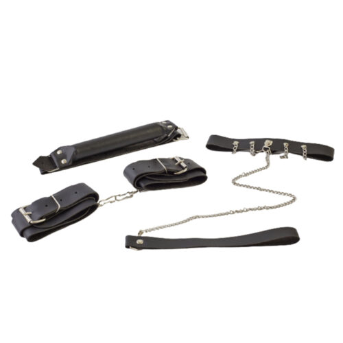 KEP-Preto_1 Kit Escrava Mordaça, Algema e Coleira Brasil Fetiche