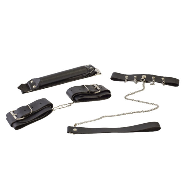 KEP-Preto_1 Kit Escrava Mordaça, Algema e Coleira Brasil Fetiche