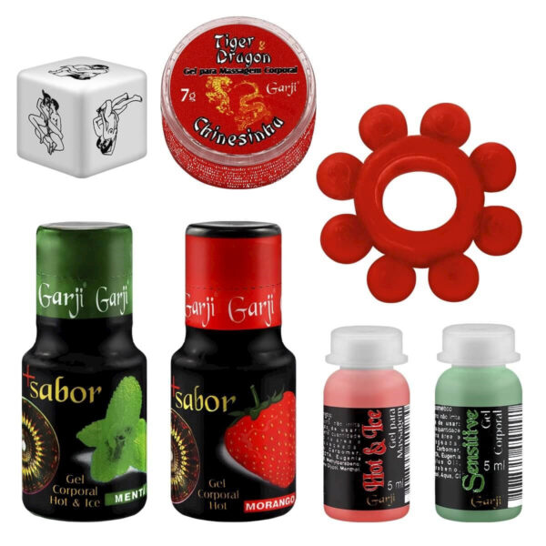 Kit Sensual 1 Contém 7 Itens Garji